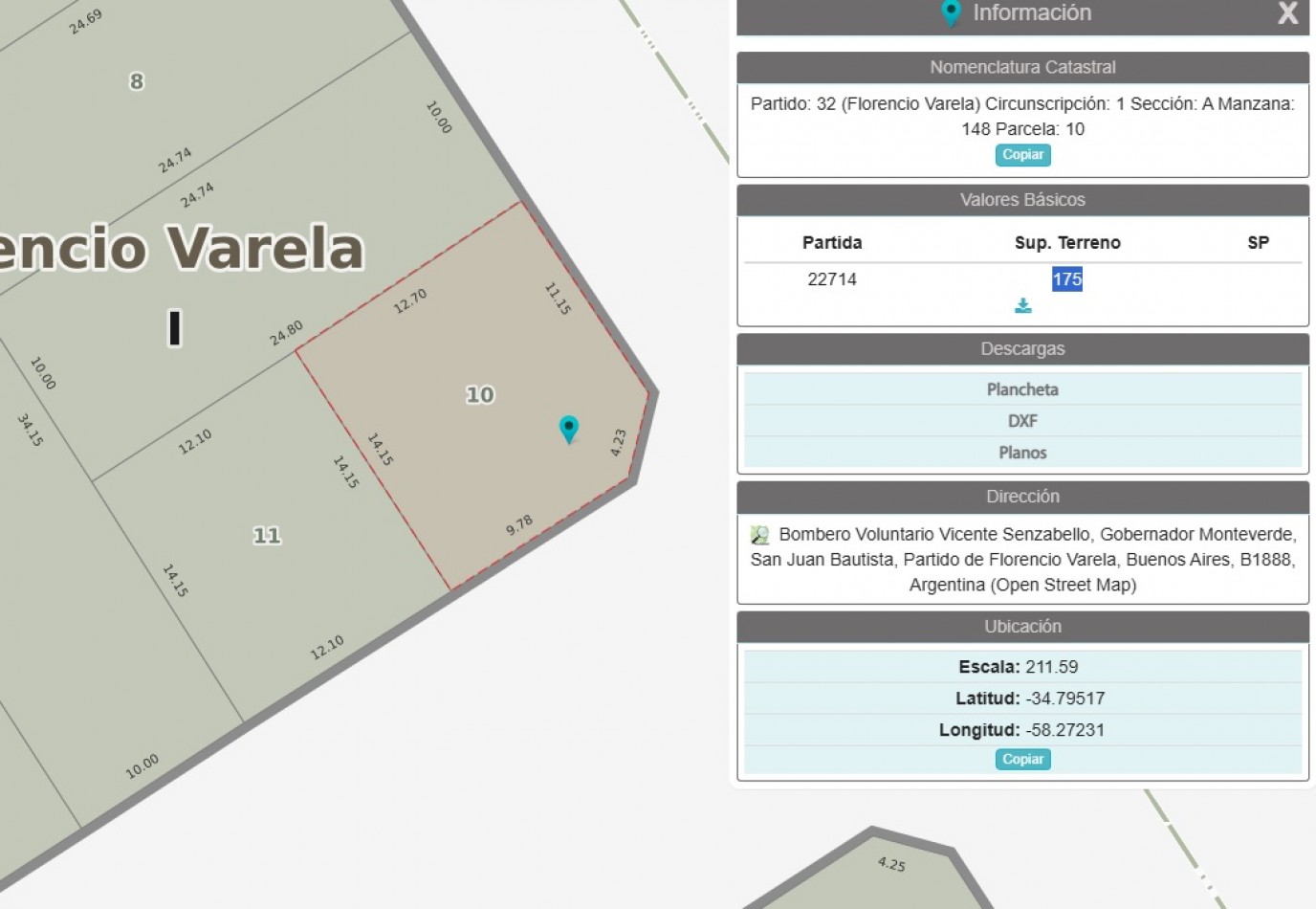 Lote en Av. senzabello - Florencio Varela